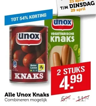 Aanbieding: Alle Unox Knaks