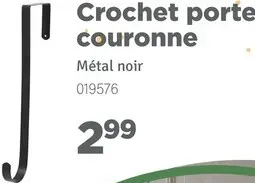 Offre: Crochet porte couronne