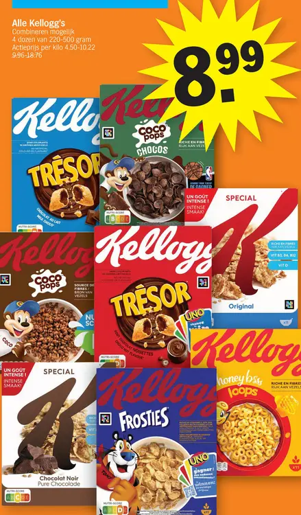 Promotie: Alle Kellogg's