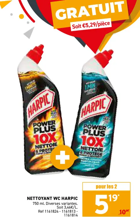 Offre: Nettoyant wc HARPIC