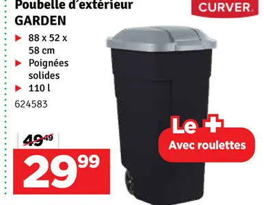 Offre: Poubelle d'extérieur GARDEN