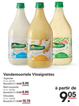 Offre: Vandemoortele Vinaigrettes