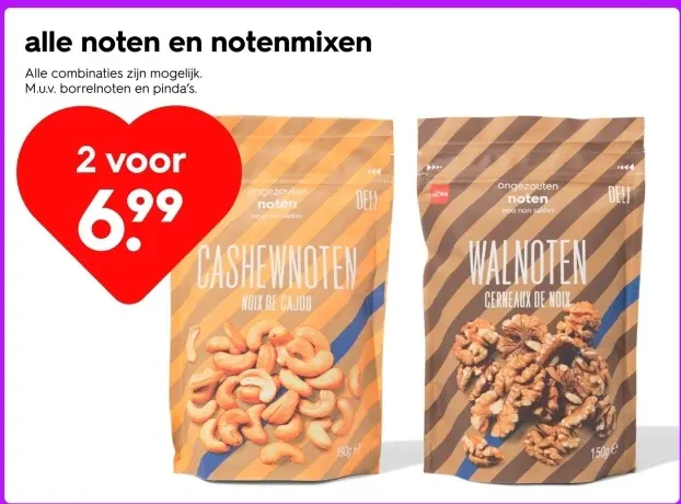 Aanbieding: Cashewnoten en Walnoten