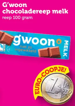 Aanbieding: Chocoladereep melk