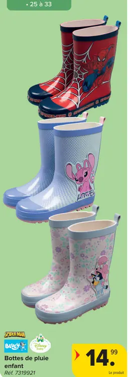 Offre: Bottes de pluie enfant