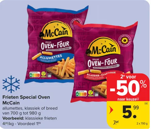 Promotie: Frieten Special Oven