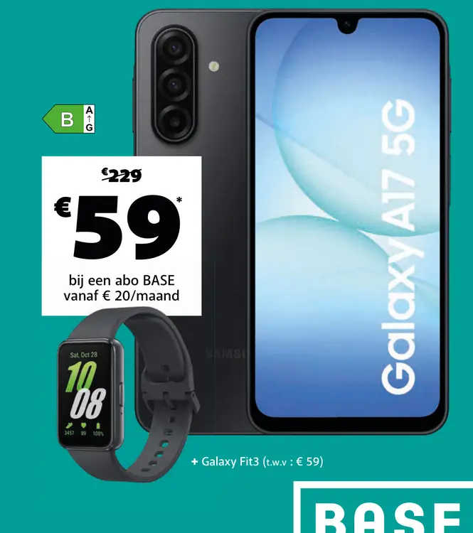 Promotie: Galaxy A17 5G + Galaxy FIt 3