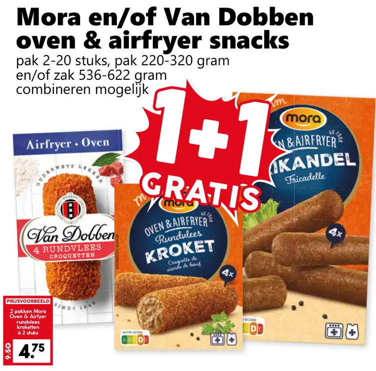 Aanbieding: Mora en/of Van Dobben oven & airfryer snacks