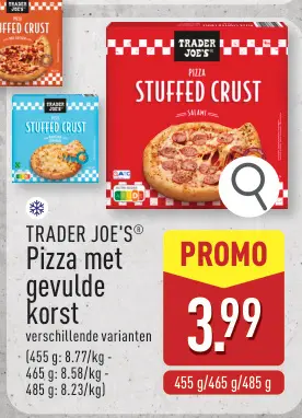 Promotie: Pizza met gevulde korst