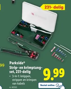 Aanbieding: Strip- en krimptangset, 231-delig