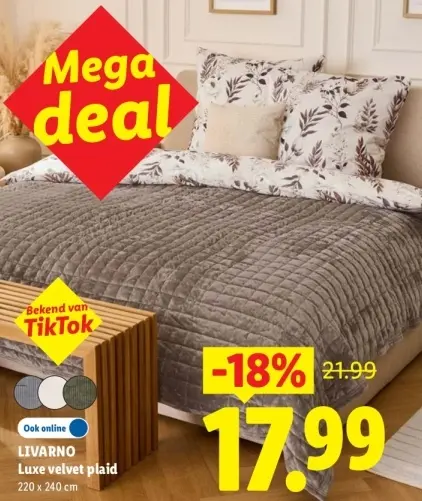 Aanbieding: Luxe velvet plaid