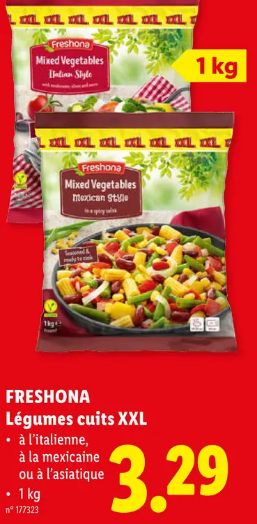 Offre: Légumes cuits XXL