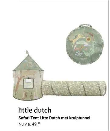 Aanbieding: Safari Tent met kruiptunnel