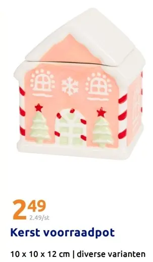 Aanbieding: Kerst voorraadpot