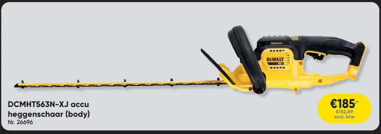 Promotie: DCMHT563N-XJ accu heggenschaar (body)