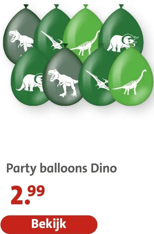 Aanbieding: Party balloons Dino