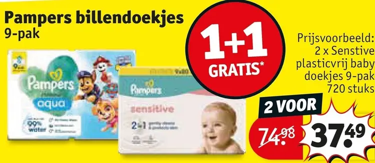 Promotie: Billendoekjes 9-pak