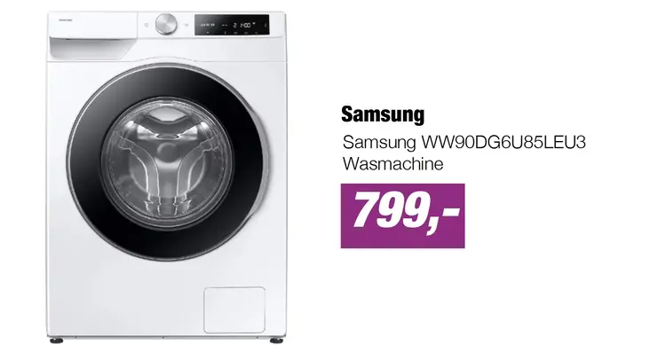 Aanbieding: Samsung WW90DG6U85LEU3 Wasmachine