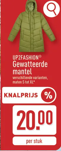 Promotie: Gewatteerde mantel