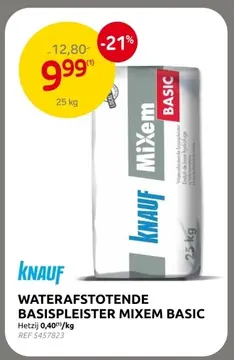 Aanbieding: Waterafstotende basispleister mixem