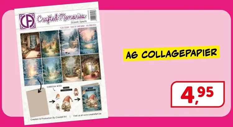 Aanbieding: Crafted Memories: Silent Spark - Collagepapier