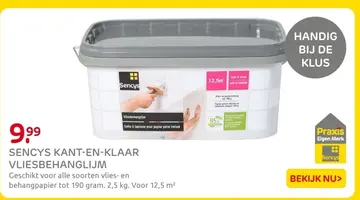 Aanbieding: Sencys kant-en-klaar vliesbehanglijm