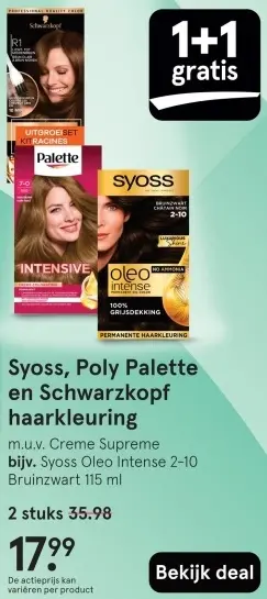 Aanbieding: Haarkleuring