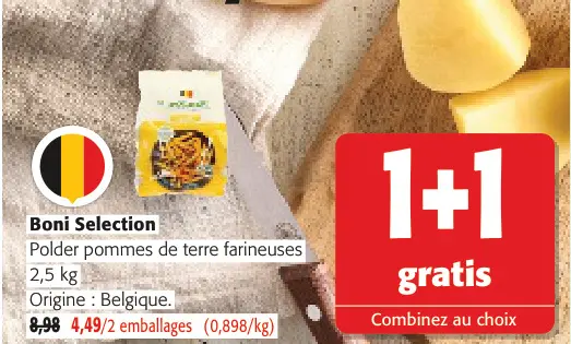 Offre: Polder pommes de terre farineuses