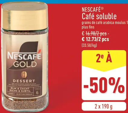 Offre: Café soluble