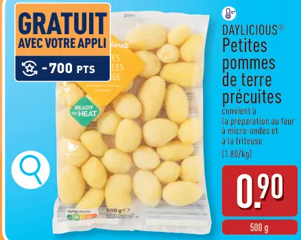 Offre: Petites pommes de terre précuites