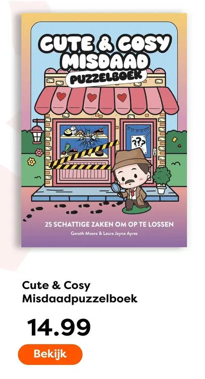 Aanbieding: Cute & Cosy Misdaadpuzzelboek