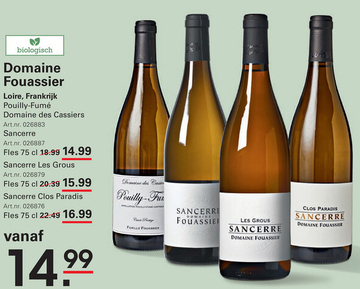 Aanbieding: Domaine Fouassier Pouilly-Fumé Domaine des Ca