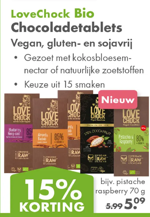 Aanbieding: LoveChock Chocoladetablets