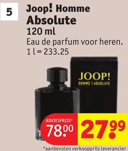 Promotie: Homme Absolute Eau de parfum voor heren
