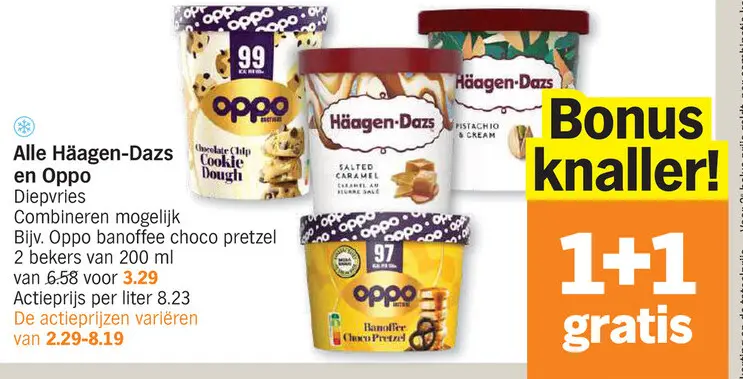 Promotie: Häagen-Dazs en Oppo Diepvries