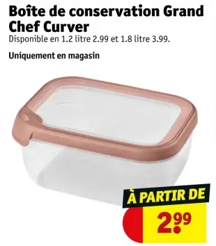 Offre: Boîte de conservation Grand Chef