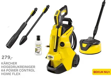 Aanbieding: KÄRCHER HOGEDRUKREINIGER K4 POWER CONTROL HOME FLEX