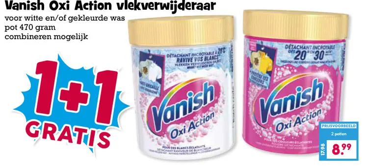 Aanbieding: Vanish Oxi Action vlekverwijderaar