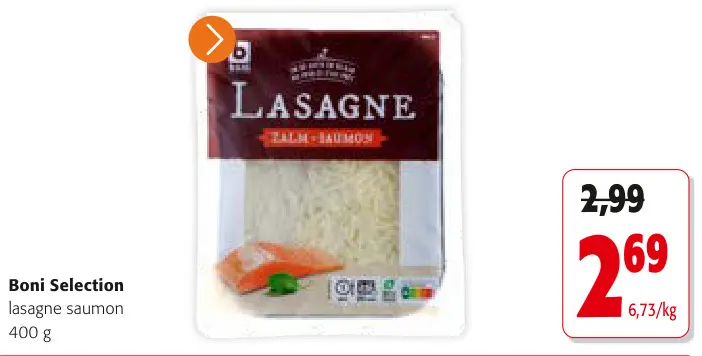 Offre: Lasagne saumon