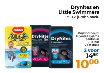 Aanbieding: Drynites en Little Swimmers