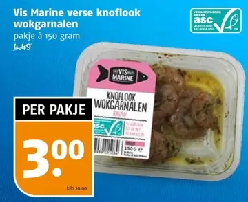 Aanbieding: Vis Marine verse knoflook wokgarnalen