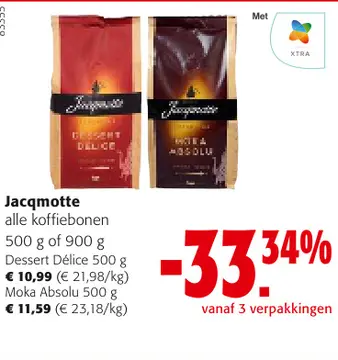 Aanbieding: Jacqmotte alle koffiebonen