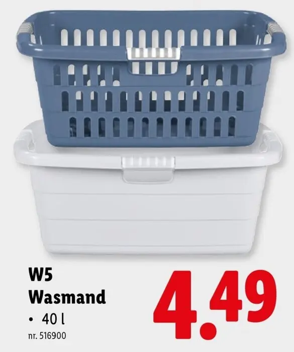 Promotie: Wasmand