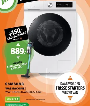 Aanbieding: Wasmachine ww11db7b34gwu3 bespoke