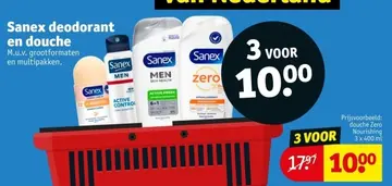 Aanbieding: Sanex deodorant en douche