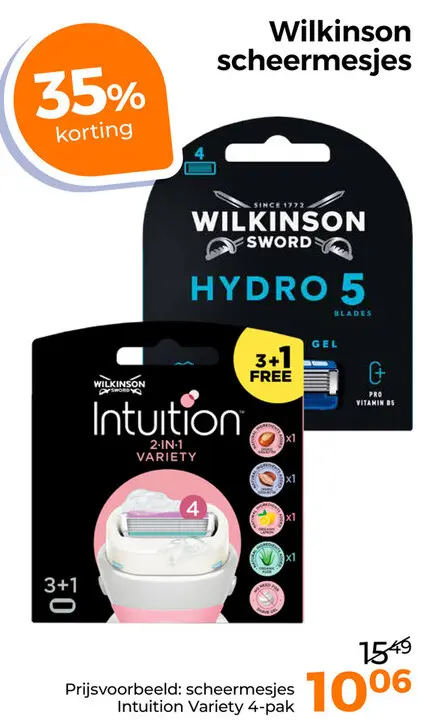 Aanbieding: Wilkinson scheermesjes