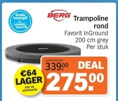 Aanbieding: Trampoline rond Favorit InGround
