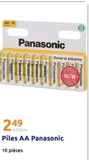 Offre: Piles AA Panasonic