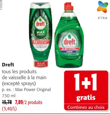 Offre: tous les produits de vaisselle à la main (exc