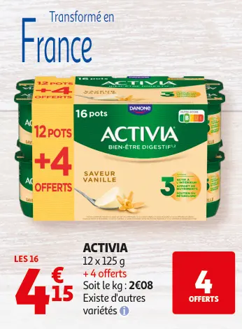 Offre: Activia
